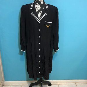 Tracy Richards Vintage Woman's Uniform Dress Button Down GUC Retro Halloween Fun
